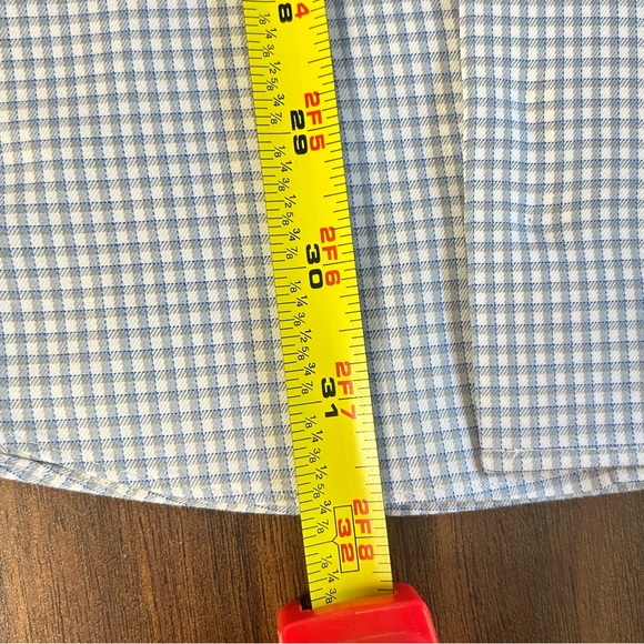 Brooks | Mens regent dress shirt size 16-36 French cuffs button down plaid - Picture 6 of 15